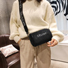 Demi-season small bag, shoulder bag, fashionable straps one shoulder with letters, 2020, Korean style