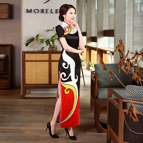 Cheongsam season women country show Chinese Dress Qipao for women 