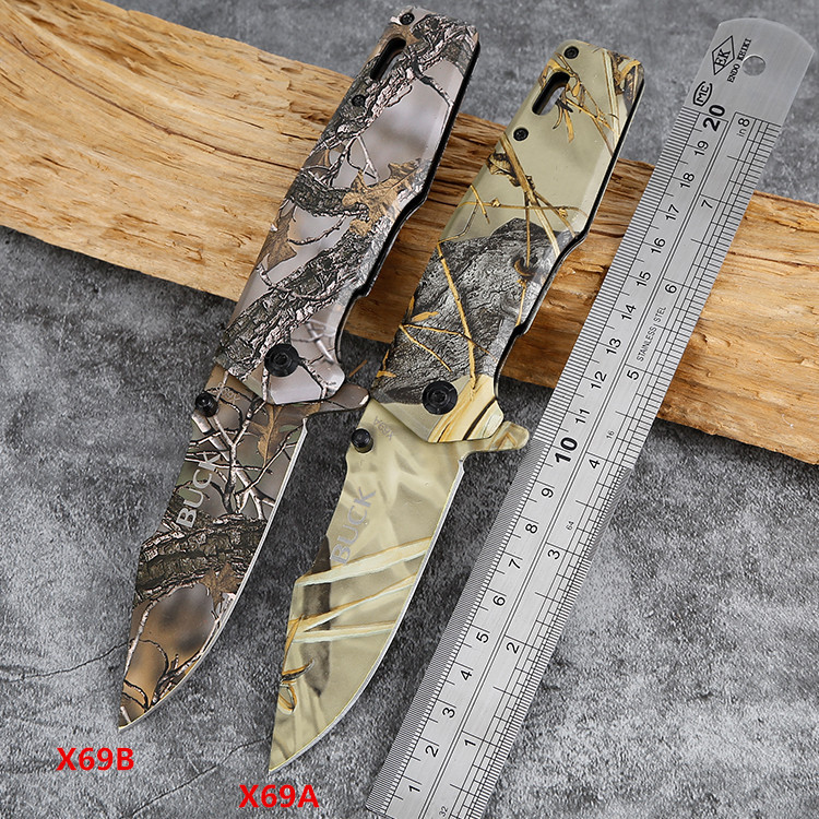 户外刀具野营战术高硬度折叠刀多功能求生便携式折刀披覆户外小刀