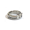 Star Star Jason Zhang Jie Wang Bowen Chengyi Martial Arts Same Stainless Steel Drilling Ring Necklace