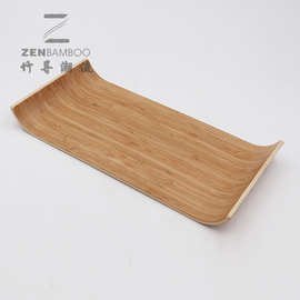 托盘 竹茶盘 弯曲竹托盘