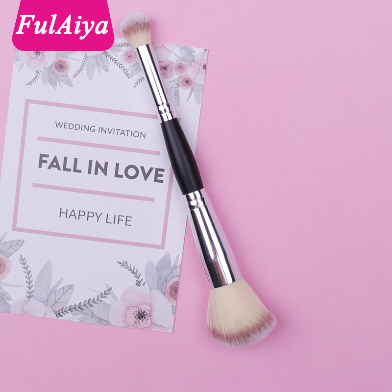 Double head Cosmetic brush Trimming brush Shadow Highlight brush blusher brush Blush Brush Dingzhuang brush Powder Loose paint