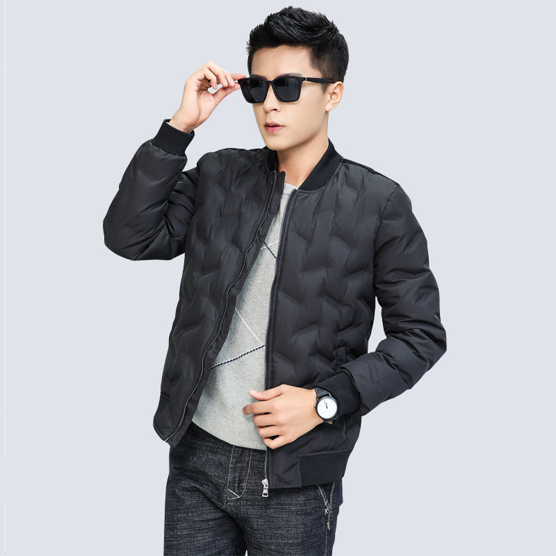 2018新款男士轻薄羽绒服短款韩版修身青年立领冬装保暖加厚外套潮|ms