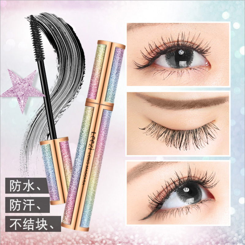 抖音同款4D星空睫毛膏纤长浓密卷翘防水不晕染彩妆跨境外贸货源