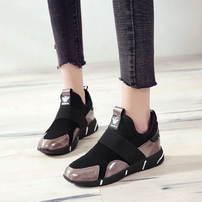 跨境外贸大码运动鞋女韩版ulzzang原宿百搭厚底休闲单鞋38-42码|ru