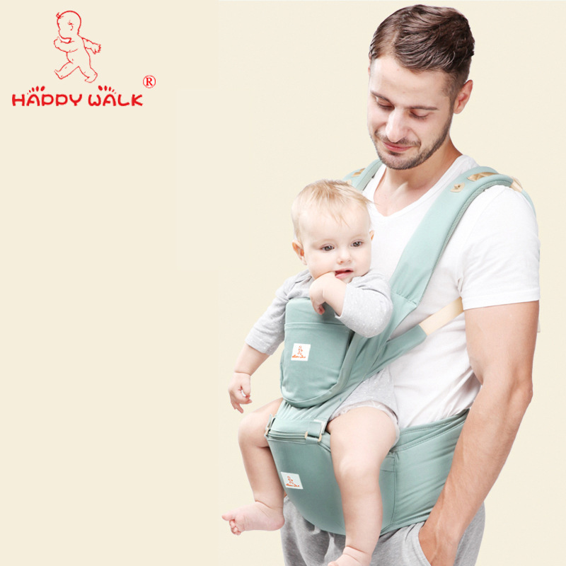 happywalk品牌婴儿背带宝宝腰凳多功能儿童背袋抱娃神器用品批发