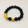 Brass one bead bracelet suitable for men and women, wholesale, 3D