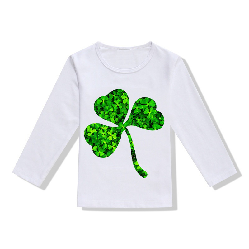 St. Patrick Pastoral Flower Cotton T-shirts & Shirts display picture 3