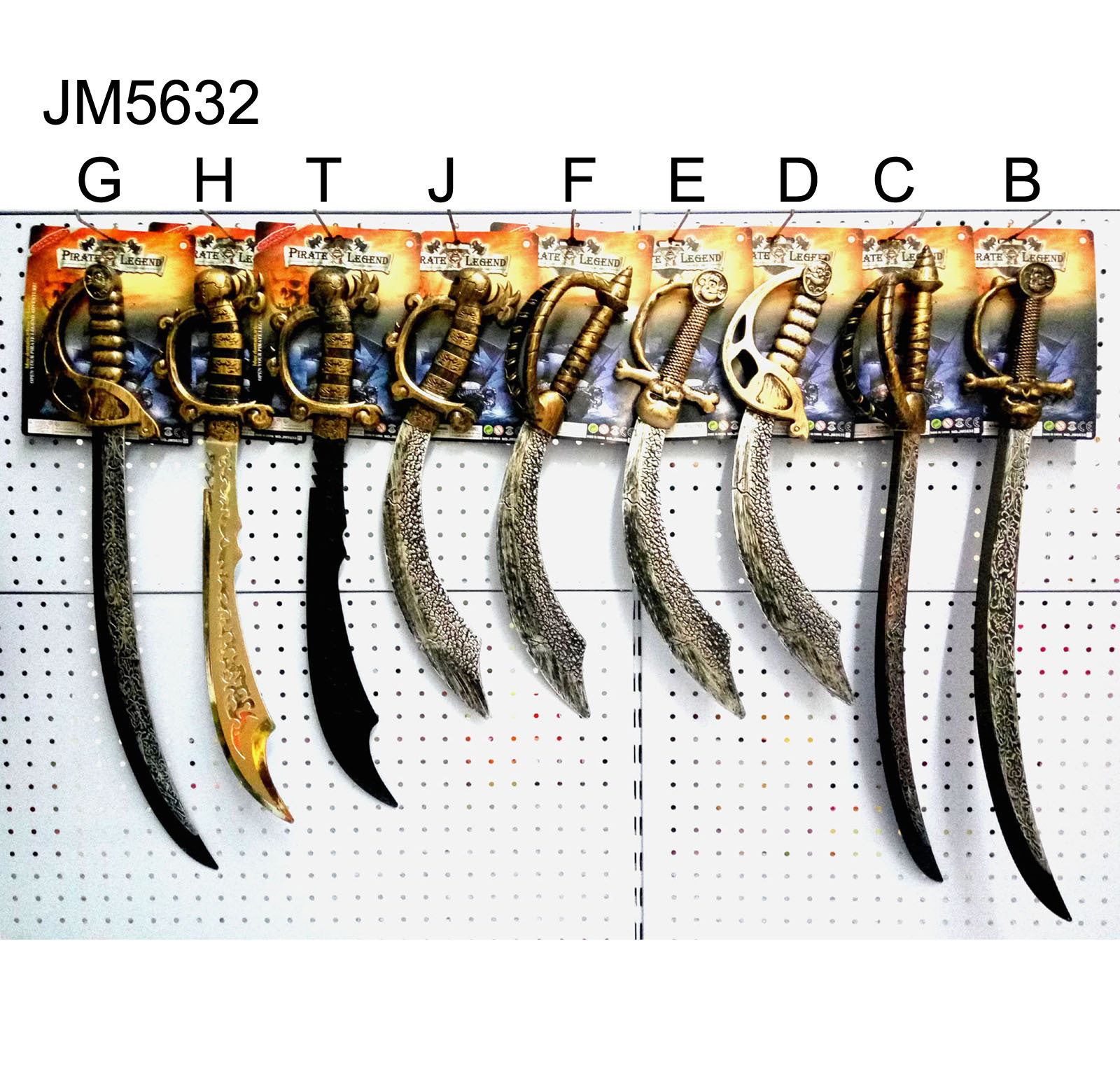 Halloween Festival Plastic Toy Sword Pirate knife simulation Weapon boy adult Dress up prop A saber