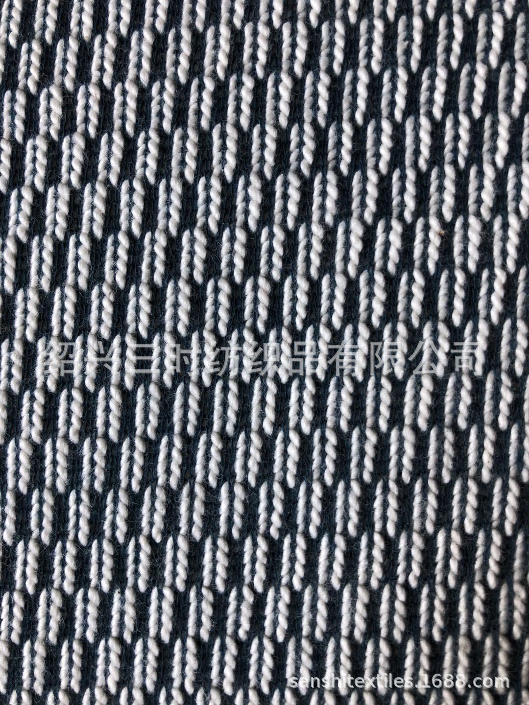 供应针织 粗针大肚纱面料 毛圈提花面料 卫衣毛圈面料