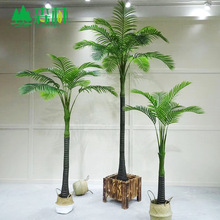 仿真植物檳榔樹塑料桿散尾葵椰子樹假檳榔樹室內外裝飾綠植小葵樹