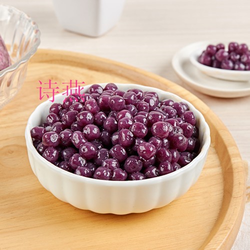 诗燕0.8cm珍珠小紫薯圆独立口味500克装（厂家直销、一手货源）|ru