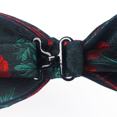 Drop shipping floral pattern polyester jacquard men's and women's square scarf pocket square party casual accessories bow tie set