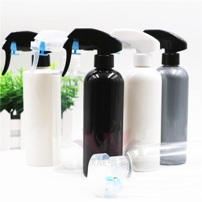 300ml圆肩白色喷雾瓶 花王枪头喷瓶手扣式喷瓶化妆品瓶