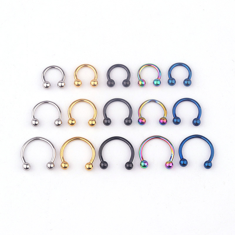 Fashion Geometric Stainless Steel Plating Nose Ring display picture 1