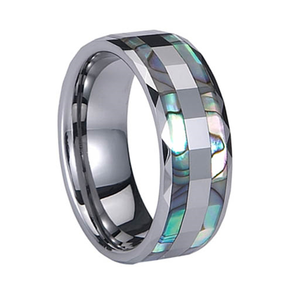 Wholesale Jewelry Casual Elegant Streetwear U Shape Tungsten Steel Rings display picture 1