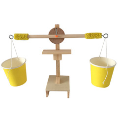 Creative Wooden Scale DIY Small Craft Technology Invention Student Science Experiment Kit Material Model Wholesale