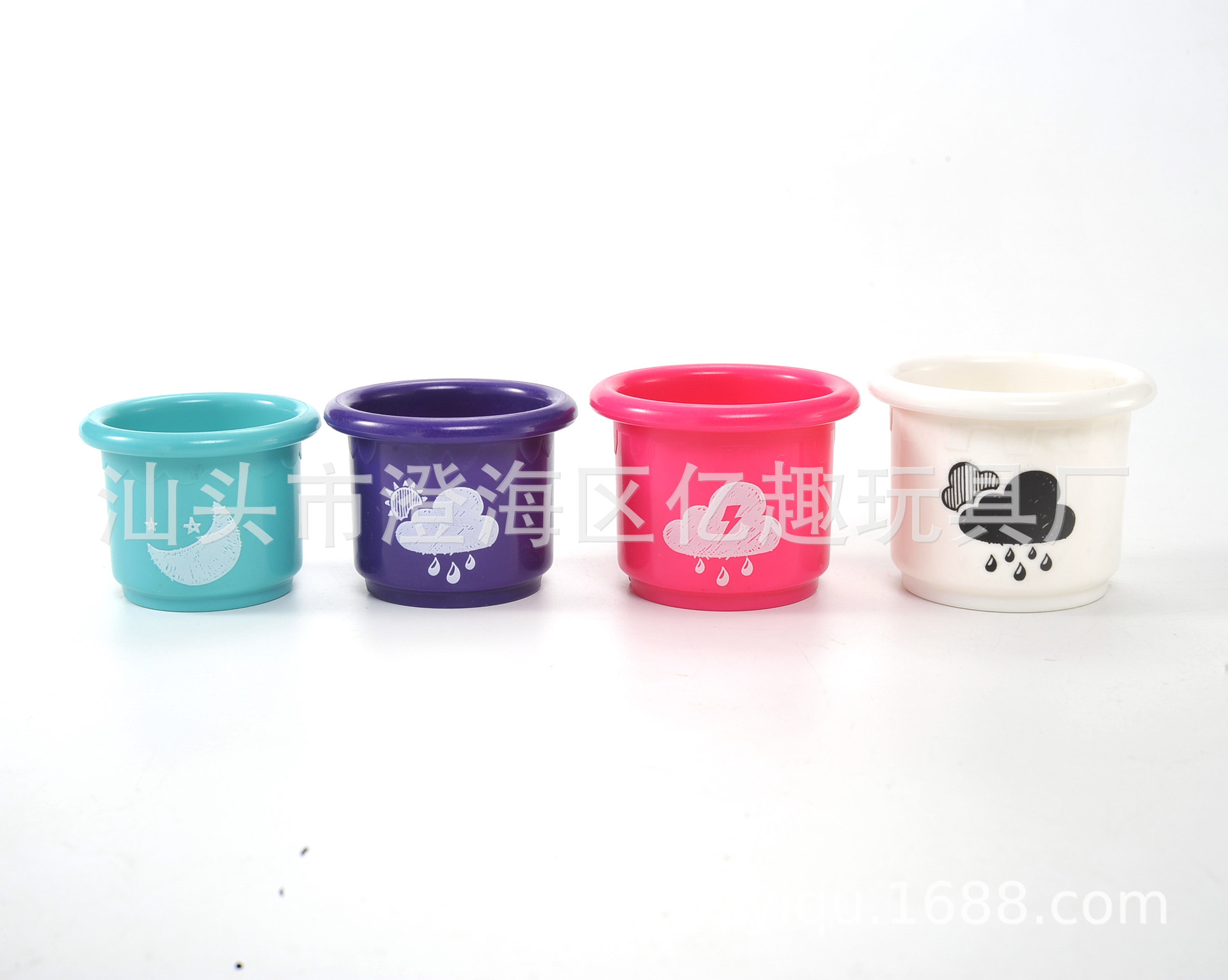 婴幼儿戏水玩具洒水淋浴玩具浴盆喷水搪胶玩具带杯子套装