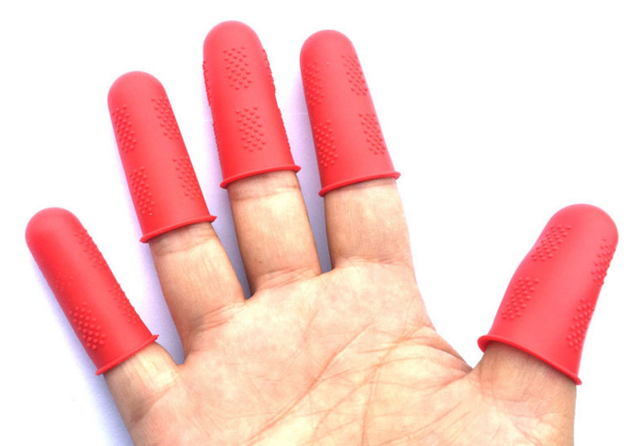 Food grade silicone anti-scald finger cover non-slip finger cover heat insulation finger protective cover with particles large, medium and small size