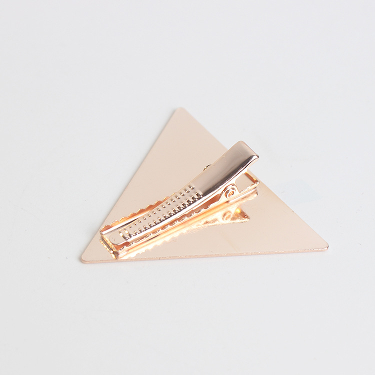 Simple Alloy Geometric Triangle Round Side Clip display picture 1