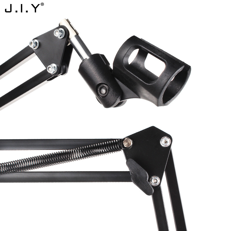 厂家直销悬臂支架 手机话筒麦克风直播桌面35悬臂折叠金属支架