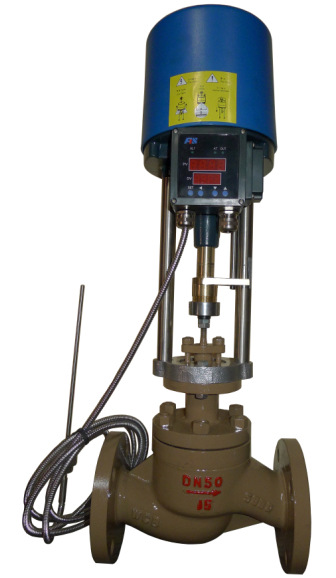 气动电动自力式电动温控阀 酒店宾馆冷热水温度调节阀DN803寸