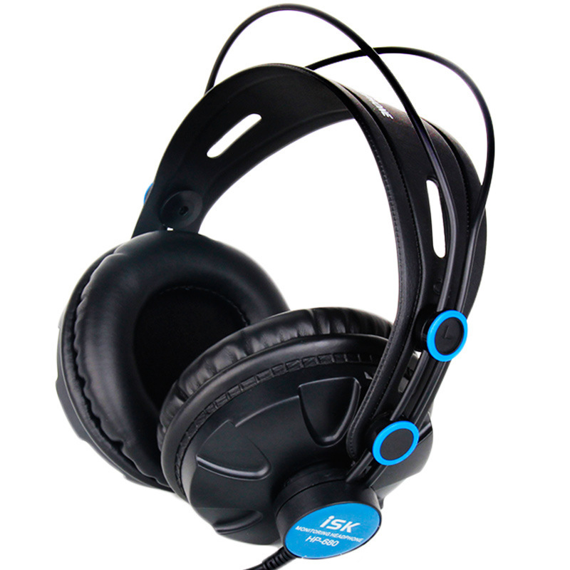 ISK HP-680 monitor headset fully closed headset DJ recording karaoke earplugs subwoofer
