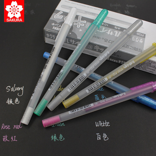 Japanese cherry blossom highlight pen hand-painted pen wave sun note marker oil-based pen touch-up paint hand-painted signature pen oil-based pen