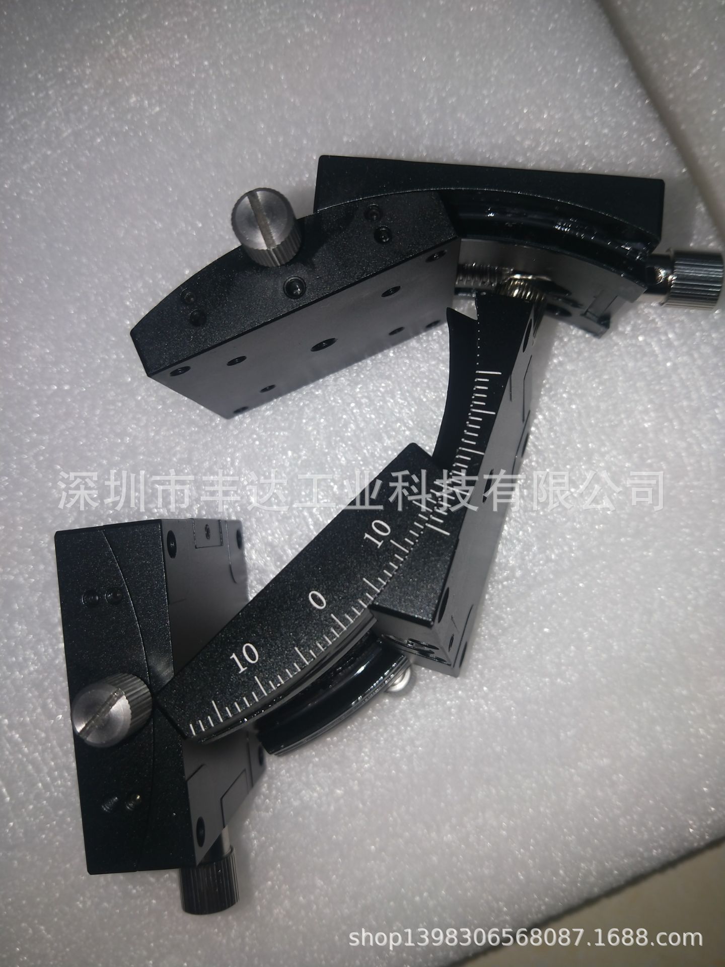 直销手动角位台40*40精密手动角位台弧摆台光学实验角度台