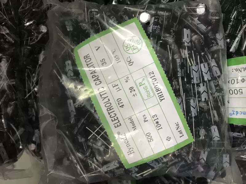 Поставка алюминиевой электролитической емкости Hyncdz 35V470UF
