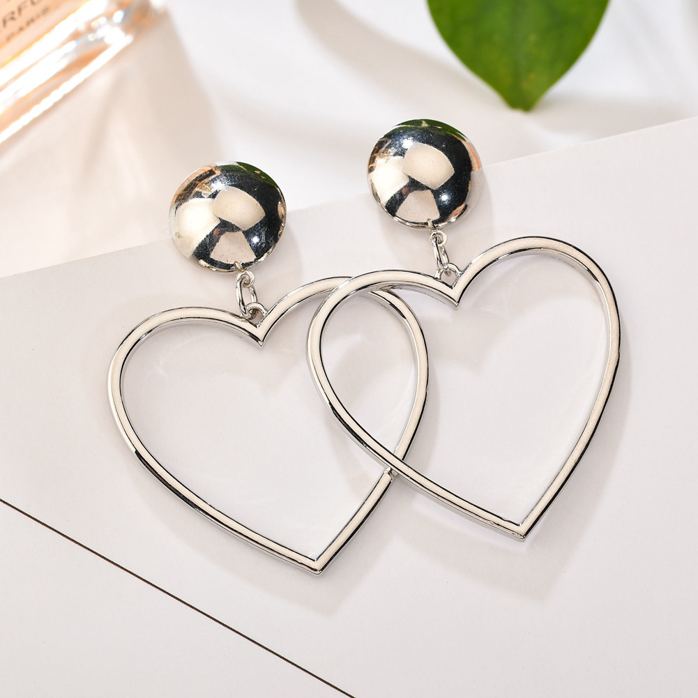 Alloy Simple Sweetheart earring  Alloy NHBQ1360Alloypicture3
