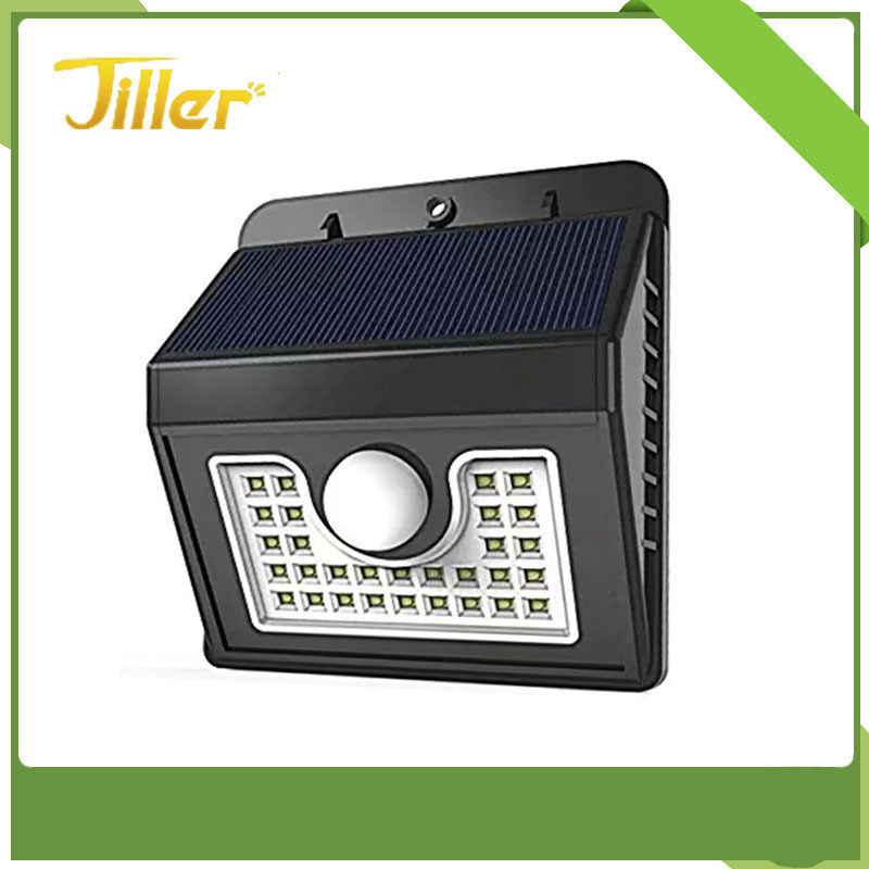 太阳能壁灯30LED人体感应灯户外防水花园庭院灯墙壁灯照明路灯|ru