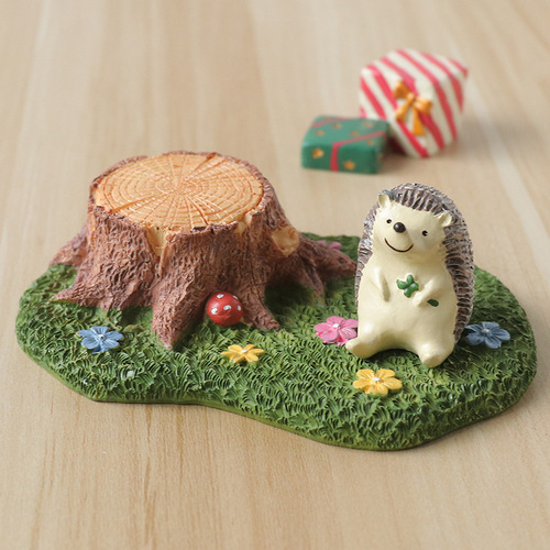 zakka mini resin lawn tree stump ornaments micro landscape accessories resin small house background props ornaments