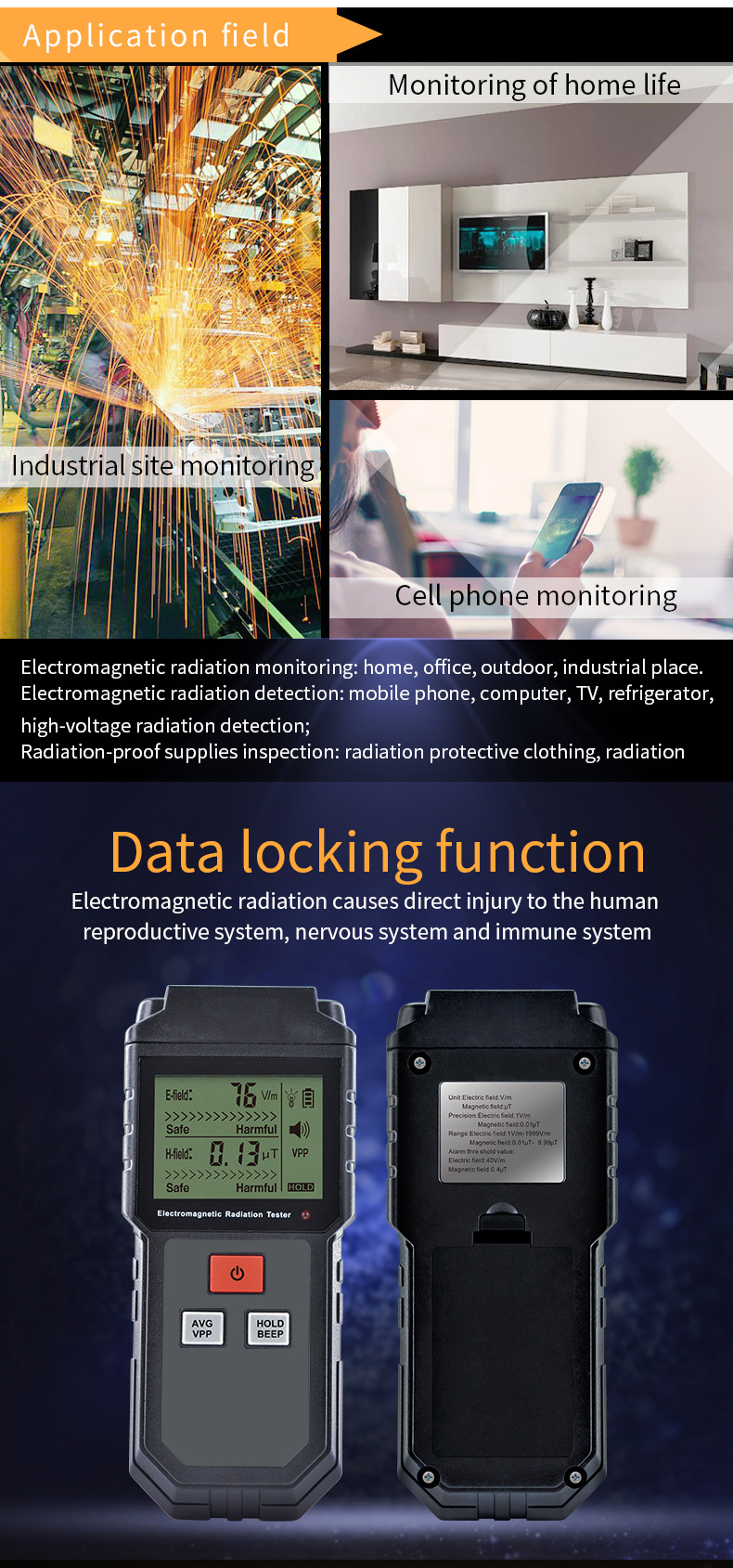 Handheld EMF Meter