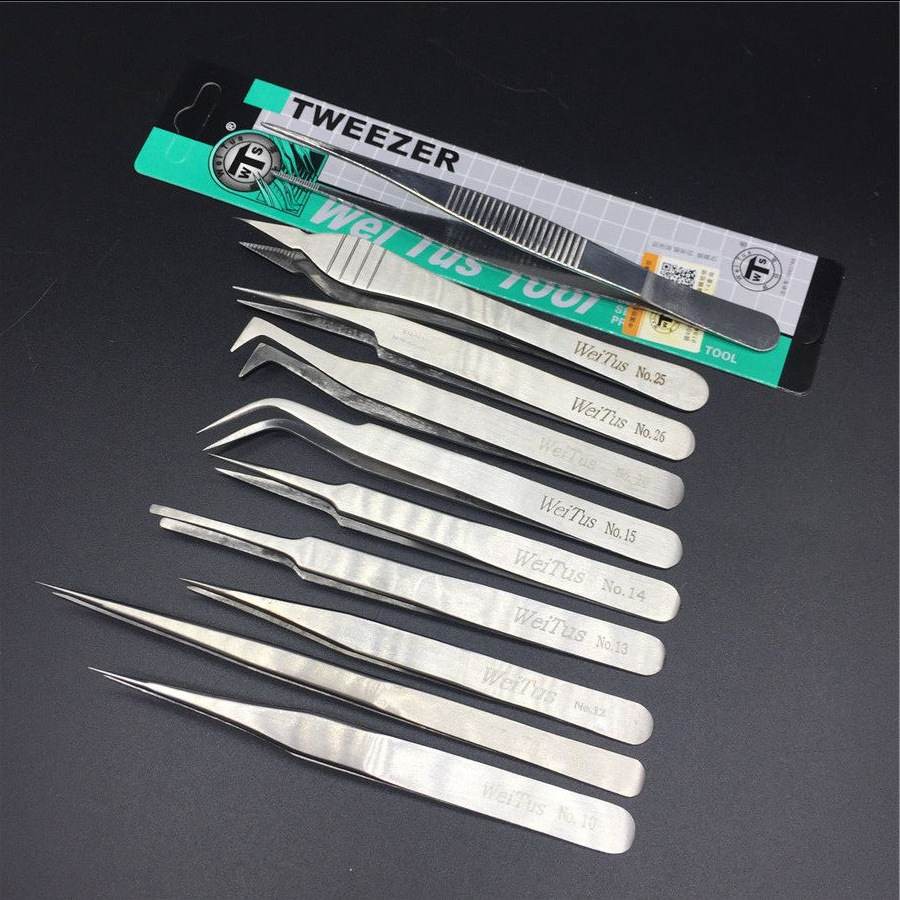 不锈钢镊子尖头diy手工手帐镊子美甲贴钻夹子维修工具厂家批发