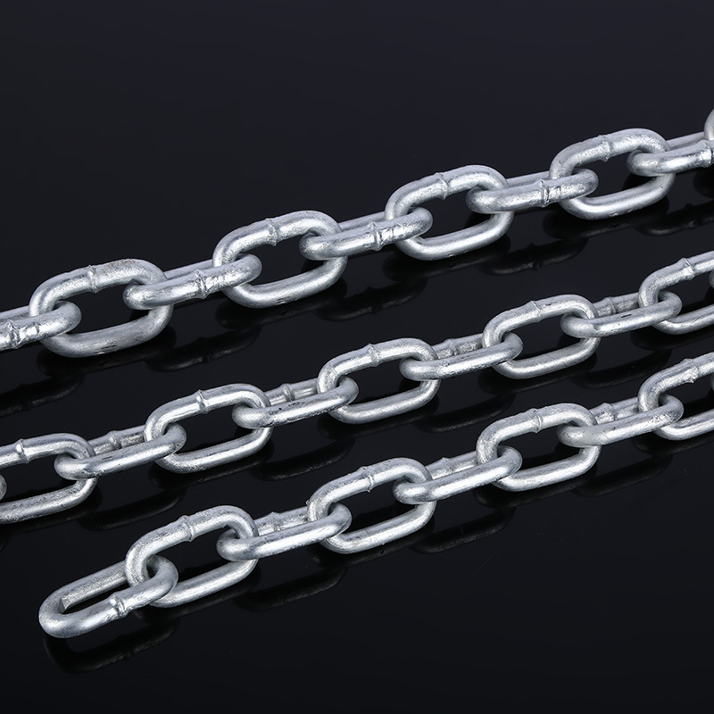 厂家专业生产工业热镀锌链条 圆环链  镀锌铁链 可定做尺寸