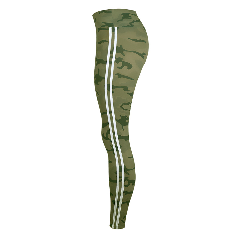 venta caliente belleza delgado camuflaje yoga pantalones leggings NSKX6222