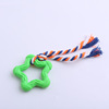 Rubber toy with rope, pet, can bite, wholesale