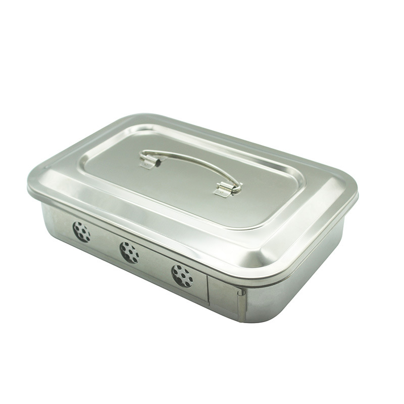 9寸 11.5寸 加厚 带盖 不锈钢盒 不锈钢方盒 方盘托盘 器械盘