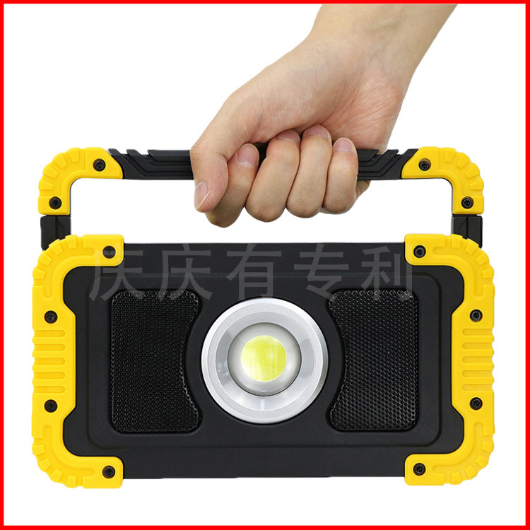 COB Work Lights 1700lm Bluetooth stereo Bracket Lamp 3D Surround automobile Overhaul USB charge 8000 Ma