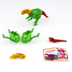 Children's dinosaur skeleton DIY puzzle assembly toy with pull toy cross-border product