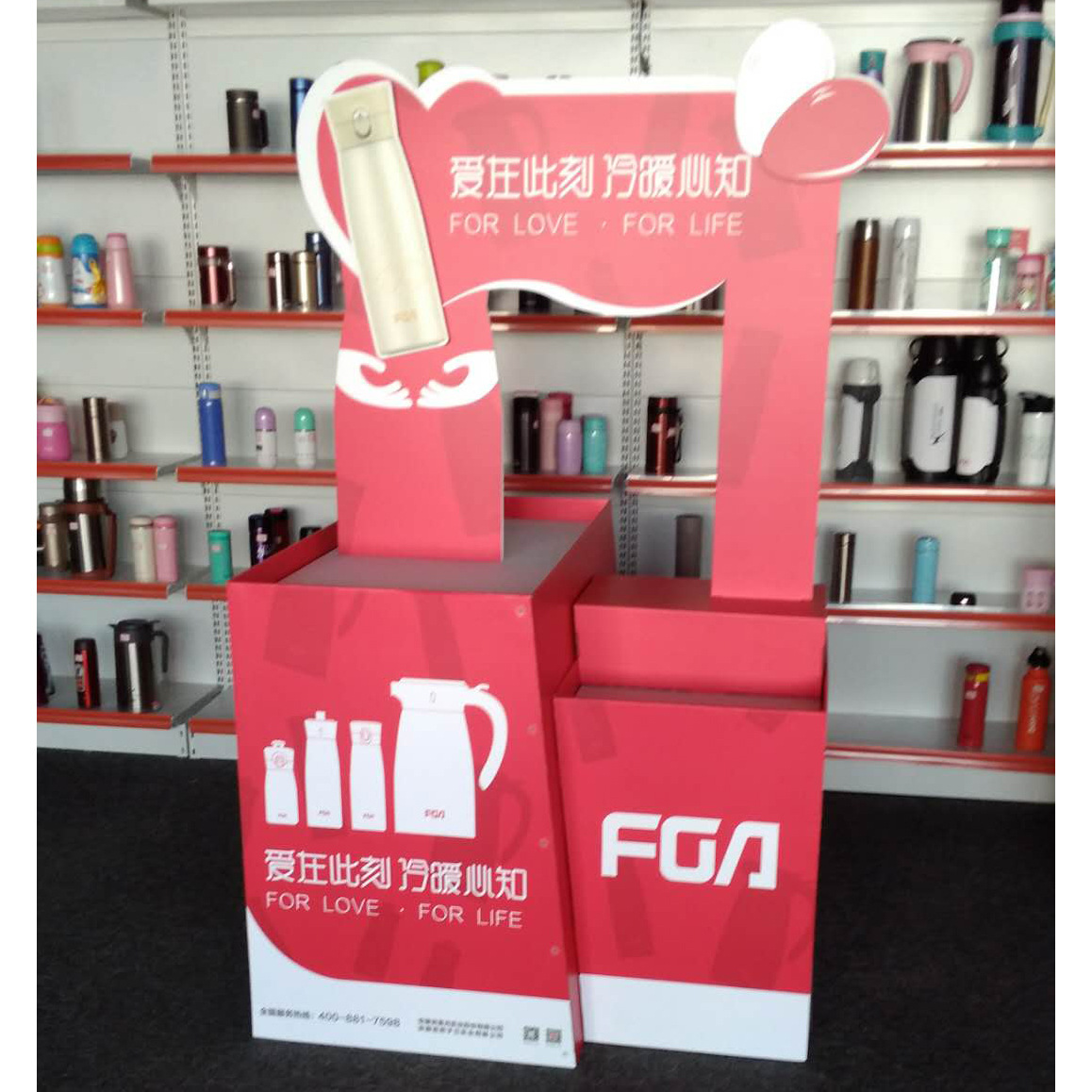 厂家供应纸堆头  超市商品陈列促销纸展示架 环保FSC可折叠地堆