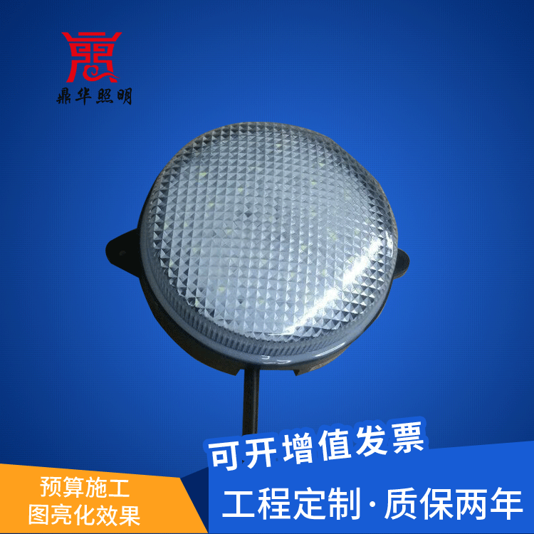 10cm12cm15cm20cm點光源 戶外防水七彩RGBWDMX512帶面蓋罩像素燈