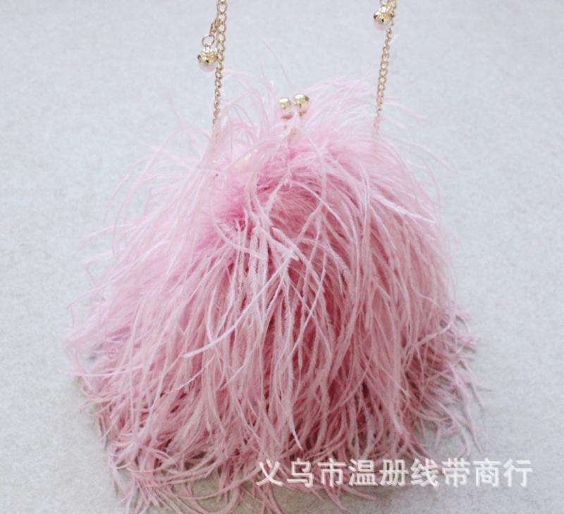 温册羽毛热销12-15cm鸵鸟羽毛布边舞台演出服装饰diy耳环毛毛丝详情图16