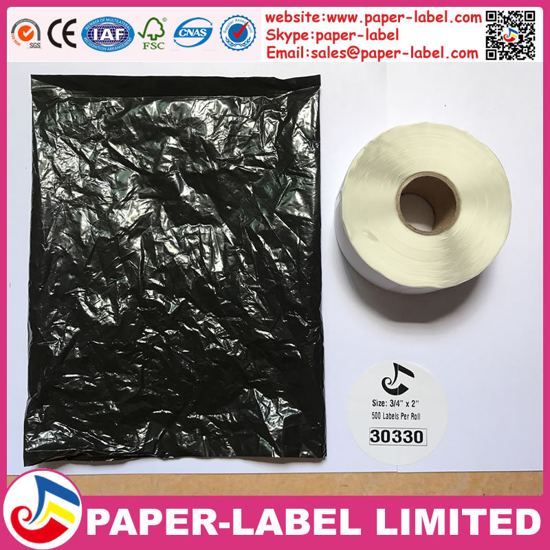 Dymo达美条码打印机标签 打印纸30330不干胶热敏条码纸