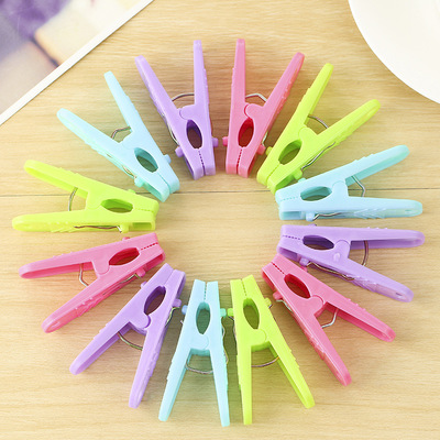 廠家直銷衣服夾子小號家用強力塑料曬衣夾子防風多功能晾衣襪夾