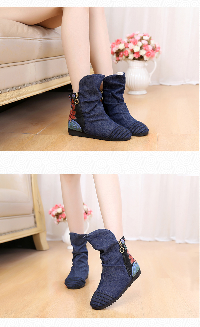 Bottes femme  BEIJING en Tissu de coton - Ref 3355527 Image 13