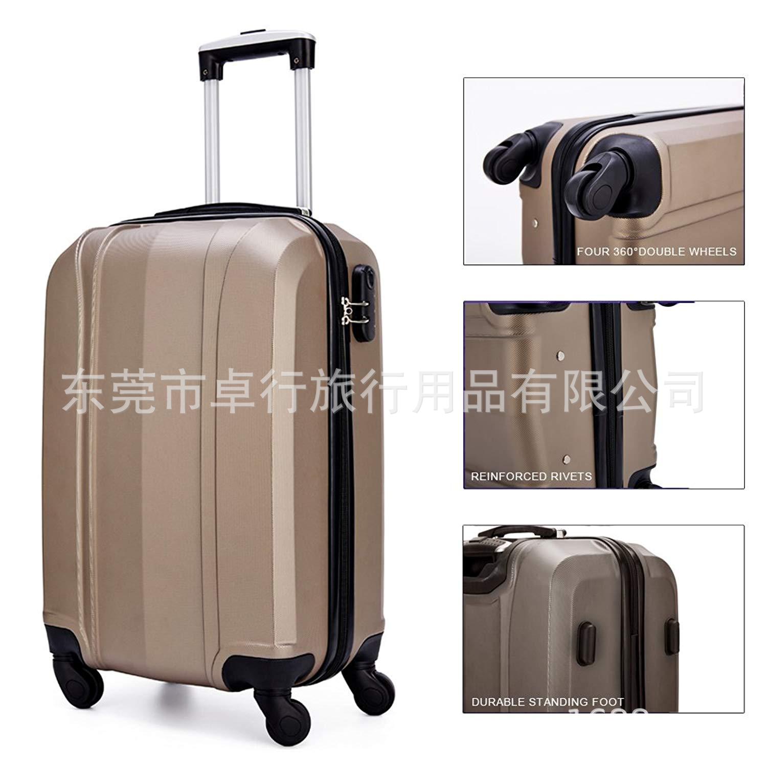 外贸创意新款旅行箱20/24/28寸abs万向轮行李箱礼品luggage拉杆箱-阿里巴巴