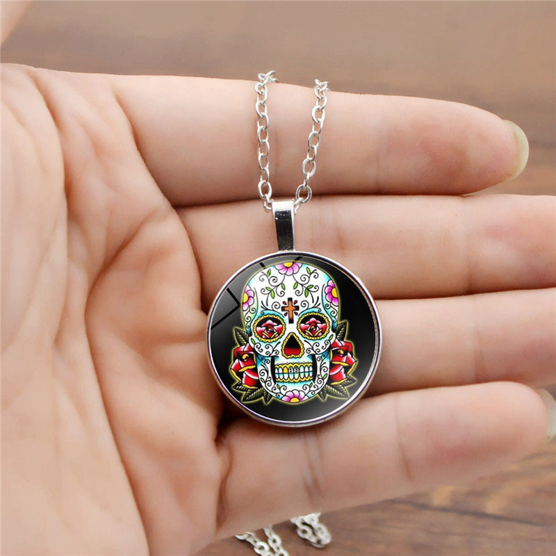 Simple Style Skull Alloy Plating Unisex Pendant Necklace 1 Piece display picture 3