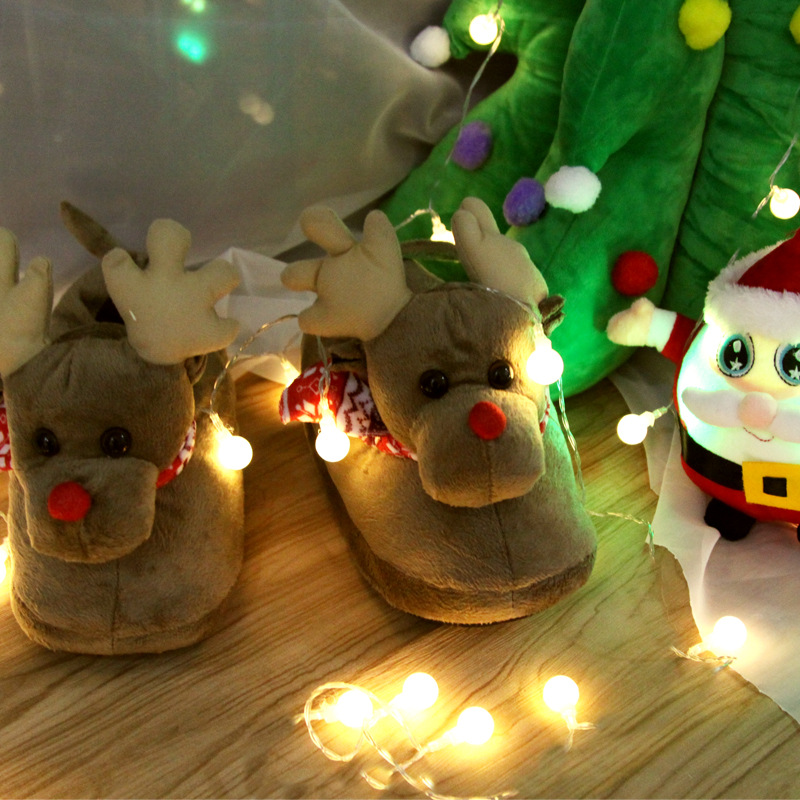 Men's Lady Fleece Plush Slip-On Adjustable Winter Outdoor Indoor Cozy Lightweight Non-Slip House Shoes Indoor Shoes_voghion.com